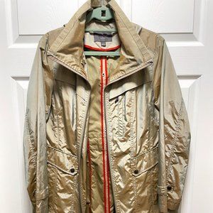 COLE HAAN Jacket Topaz Unlined Lightweight Packable Hooded Women's Large